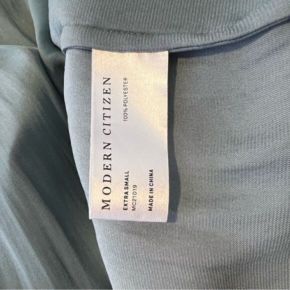 Sz XS Modern Citizen Sage Aileen Tie Shoulder Maxi Dress - Picture 11 of 14